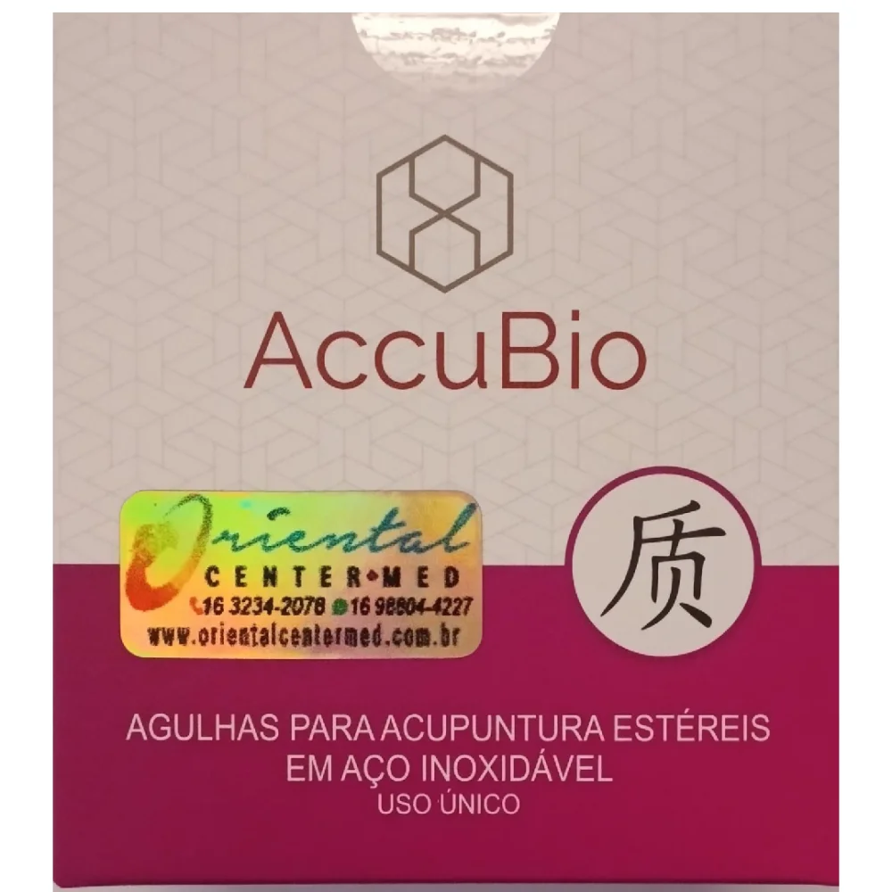 Agulha Sistêmica Chinesa Accubio 500 unds 0,18x07