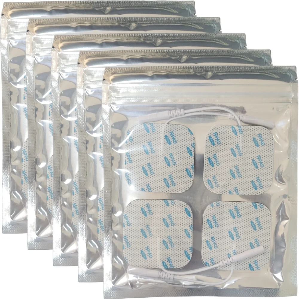 Eletrodo Gel Autoadesivo NPAD - 5x5cm 4pcs - 5 pacotes