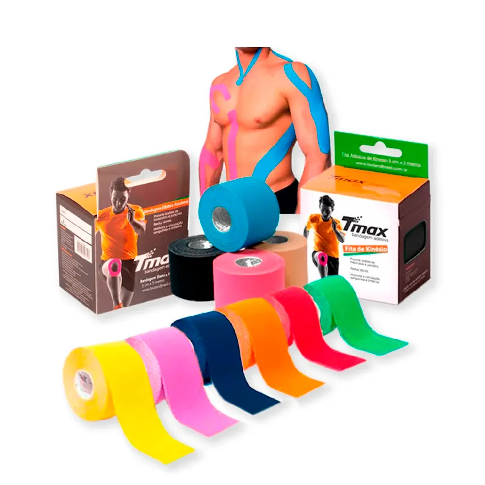 Fita Elastica Bandagem Tmax - 5 cm x 5 m